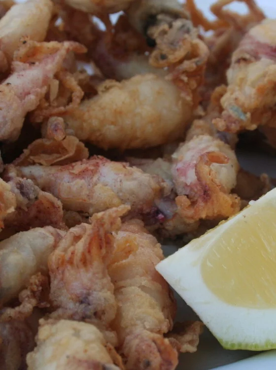 seafood at a chiringuitos (beach bar) spain