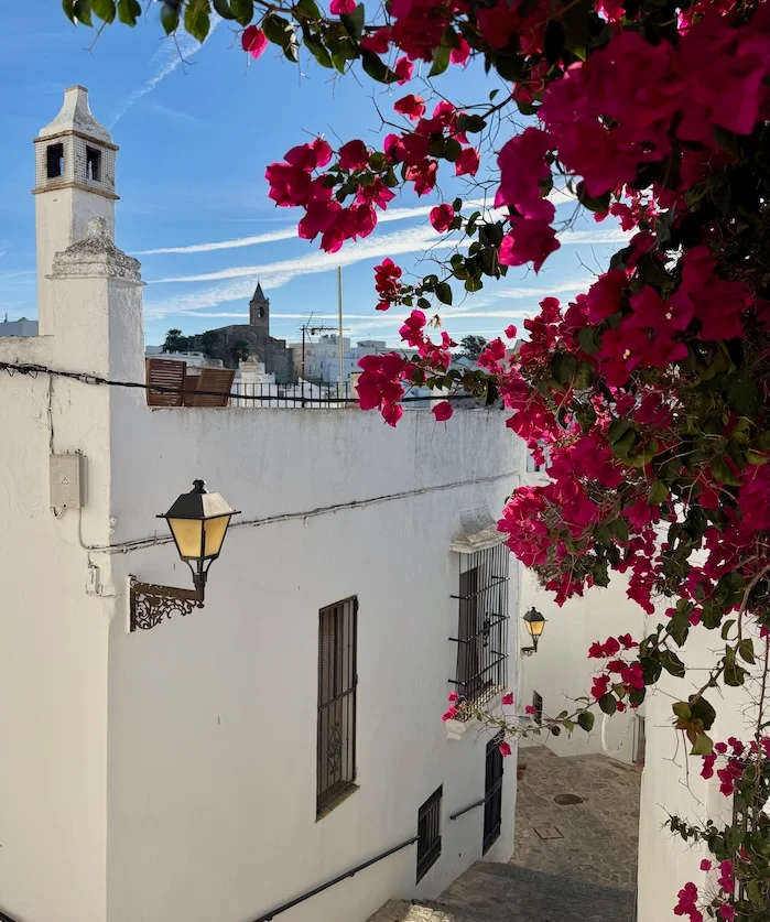 white washed houses in spain